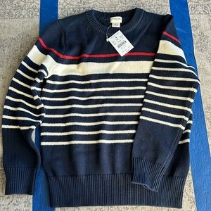 New with tags, crewcuts boys striped cotton sweater. Size S